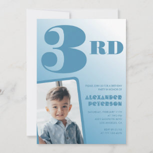 Cartes d'invitation pour un 3ème anniversaire avec