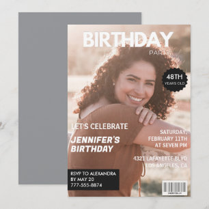 Cartes d'invitation pour un 48ème anniversaire mod