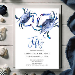 Cartes d'invitation pour un 50e anniversaire sur l