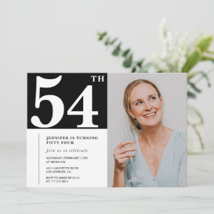 Cartes d'invitation pour un 54e anniversaire en ph