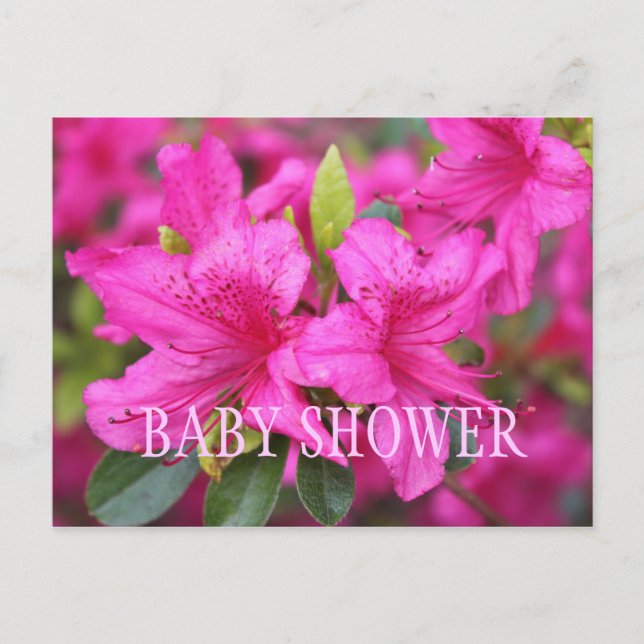 Cartes d'invitation pour une baby shower avec des  (Devant)