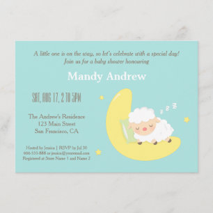 Cartes d'invitation pour une Baby Shower avec un a