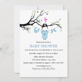 Cartes d'invitation pour une Baby Shower Garçon |