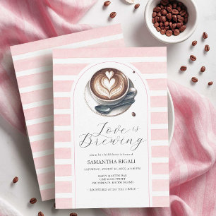 Cartes d'invitation pour une baby shower "Pink Lov
