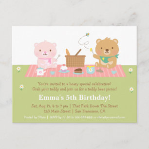 Cartes d'invitation pour une fête d'anniversaire a