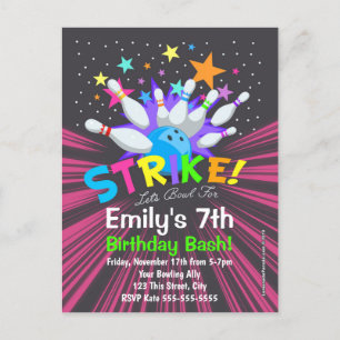 Cartes d'invitation pour une fête d'anniversaire a