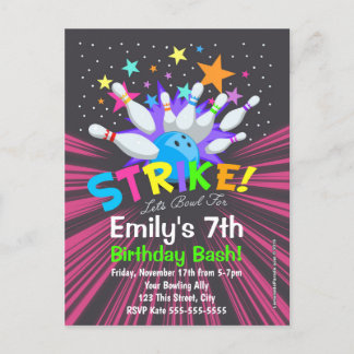 Cartes d'invitation pour une fête d'anniversaire a