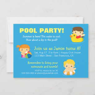 Cartes d'invitation pour une fête d'anniversaire a