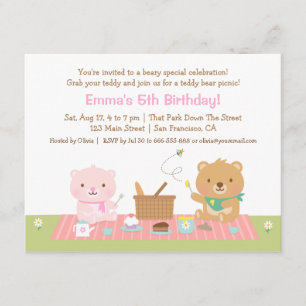 Cartes d'invitation pour une fête d'anniversaire a