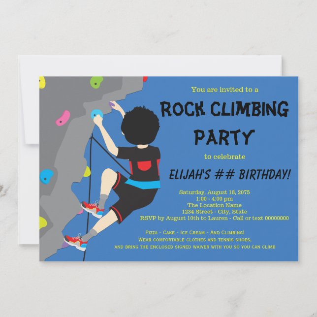Cartes d'invitation pour une fête d'anniversaire d (Devant)