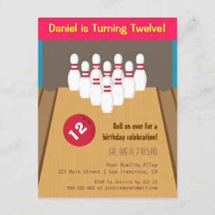 Cartes d'invitation pour une fête d'anniversaire d