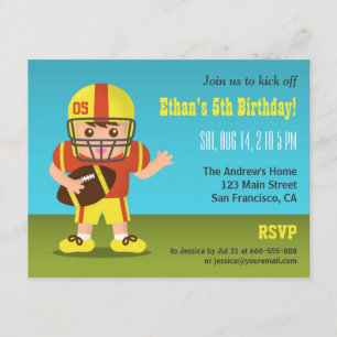 Cartes d'invitation pour une fête d'anniversaire d