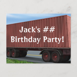 Cartes d'invitation pour une fête d'anniversaire d