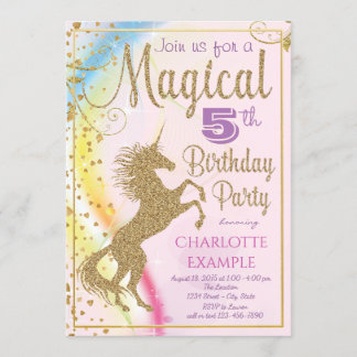 Cartes d'invitation pour une fête d'anniversaire l