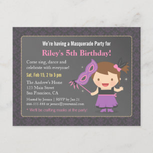 Cartes d'invitation pour une fête d'anniversaire M