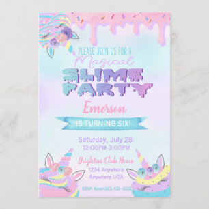 Cartes d'invitation pour une fête d'anniversaire S