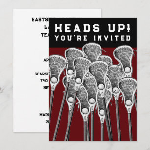 Cartes d'invitation pour une fête de crosse