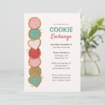 Cartes d'invitation pour une fête d'échange de bis