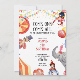 Cartes d'invitation pour une fête d'enfants sur le