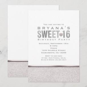 Cartes d'invitation pour une soirée glamour avec p