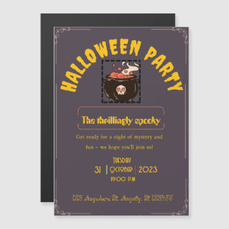 Cartes d'invitation pour une soirée Halloween de f