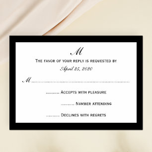 Cartes d'invitation RSVP pas chères Choisissez Bor