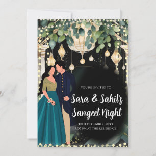 Cartes d'invitation Sangeet et Sangeet numériques
