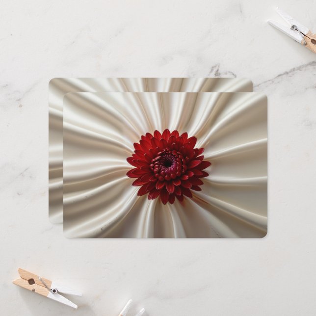 Cartes d'invitation spéciales avec motifs japonais (Devant/Arrière en situation)