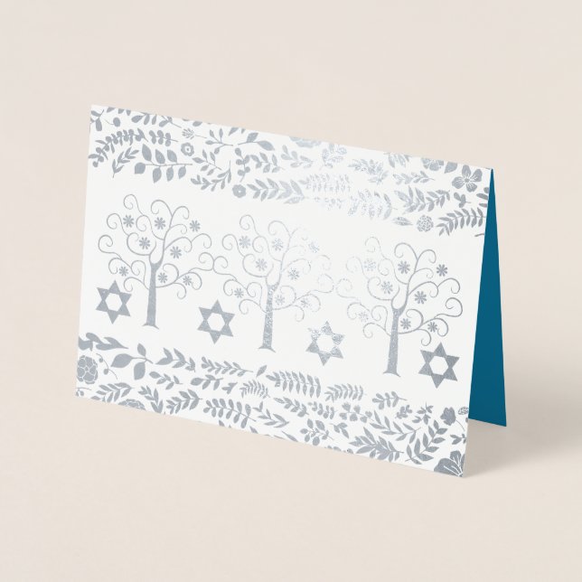 Cartes d'invitation véritables en feuille pour fêt (Devant)