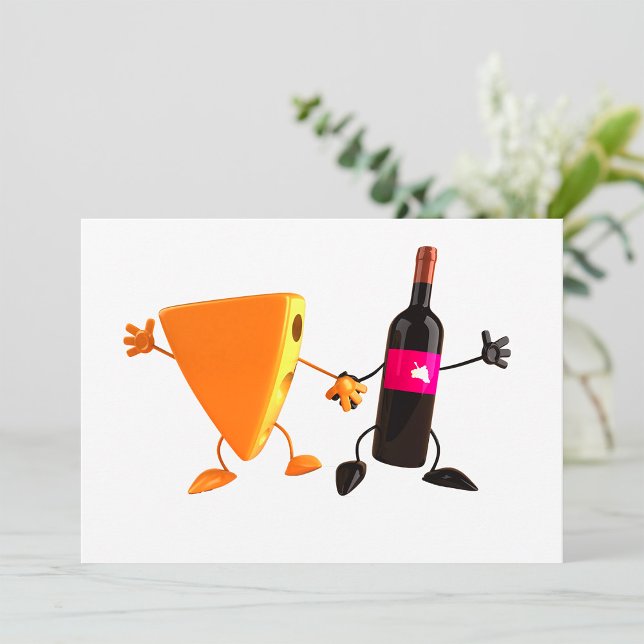Cartes d'invitation vin et fromage (Créateur téléchargé)