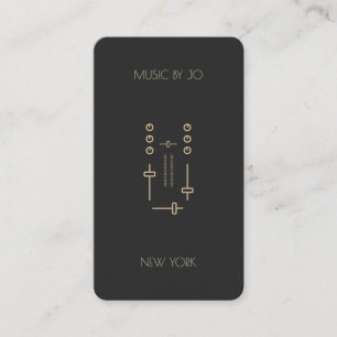Cartes DJ Black & Yellow 2018 personnalisées