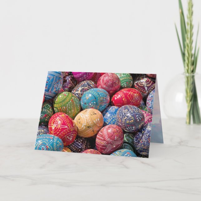 Cartes d'oeufs de Pâques décorés tchèques (Devant)