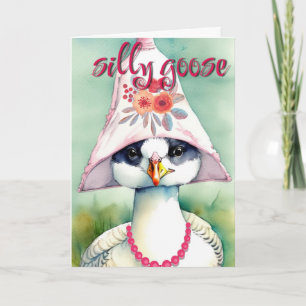 Cartes d'oie Silly Salutations Anniversaire Gradua