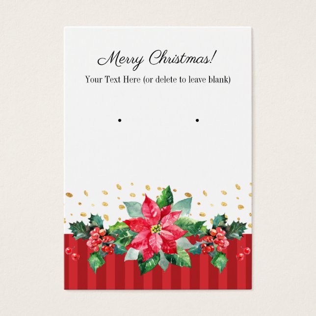 Cartes d'oreille de Noël (Devant)