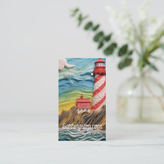 Cartes d'oreille Motif 3D Lighthouse