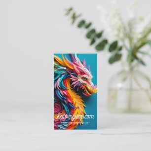 Cartes d'oreille Motif Dragon 3D
