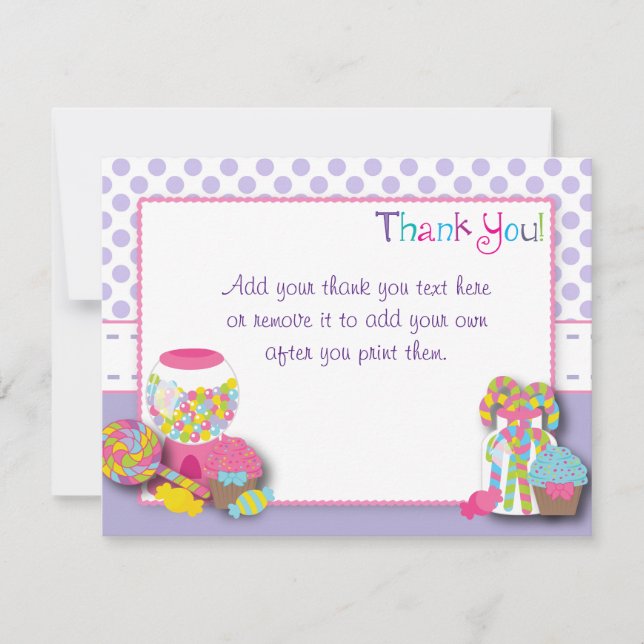 Cartes douces de Merci de célébration (Devant)