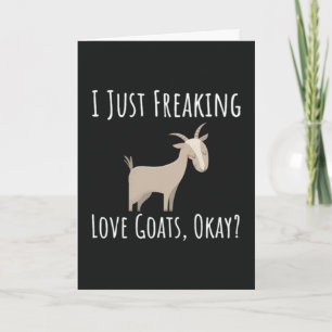 Cartes drôles d'amoureux de chèvres Animaux de fer