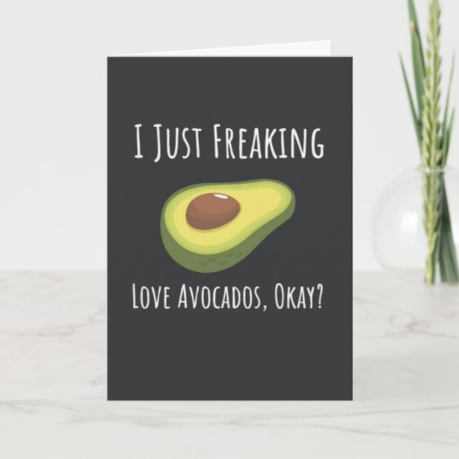 Cartes drôles d'avocat Fruit tendance Heureux véga (Devant)