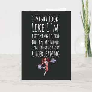 Cartes drôles de Cheerleading Cheerleader Sports N