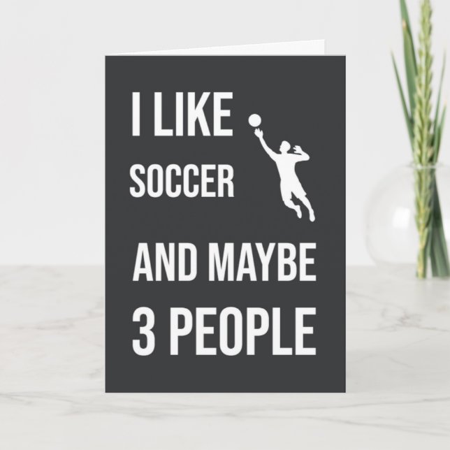 Cartes drôles de gardien de but de football Humour (Devant)