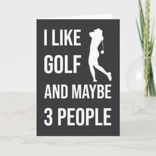 Cartes drôles de golf pour elle Femmes Journee gol