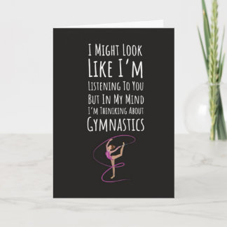 Cartes drôles de gymnastes Sport Gymnastique Amis