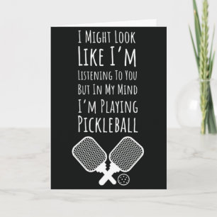 Cartes drôles de Pickleball Humour pour les joueur
