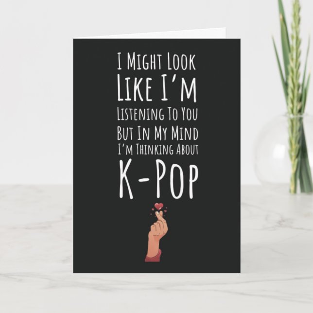 Cartes drôles Kpop Humour K Pop (Devant)