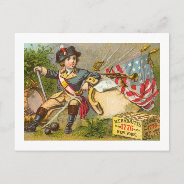 Cartes du Jour de l'Indépendance Vintages (Devant)