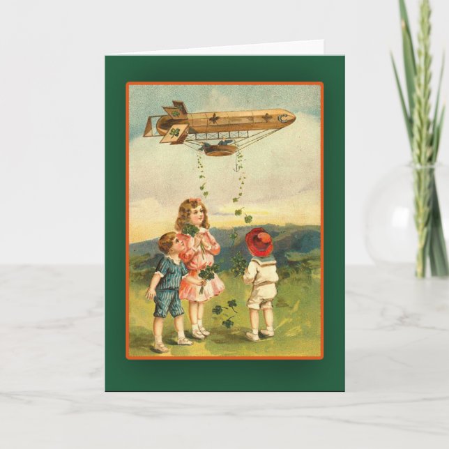 Cartes du jour de St Patrick dirigeable irlandais (Devant)