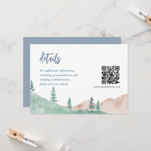 Cartes du Mariage de la forêt de Nature Mountain