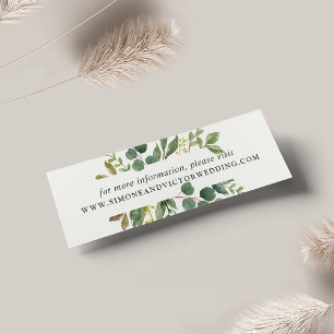 Cartes du site Mariage Eucalyptus Grove