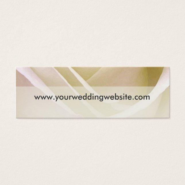 Cartes du site Web du Mariage White Rose (Devant)